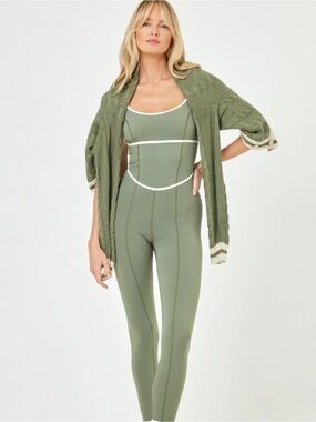L*Space Ace Jumpsuit in Fairway Green xs